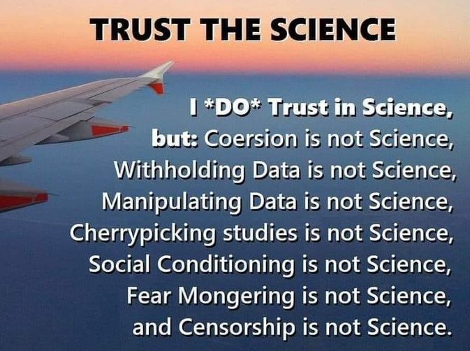 trust the science?